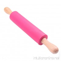 Non-Stick Rolling Pin for Small Size Rolling Dough  Baking  Pink -12 inch - B06XGFCXY4